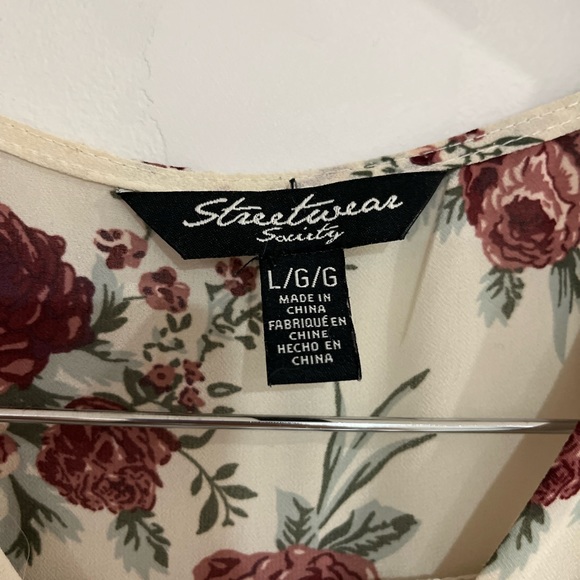 Flower Print blouse Streetwear Society - Picture 2 of 4